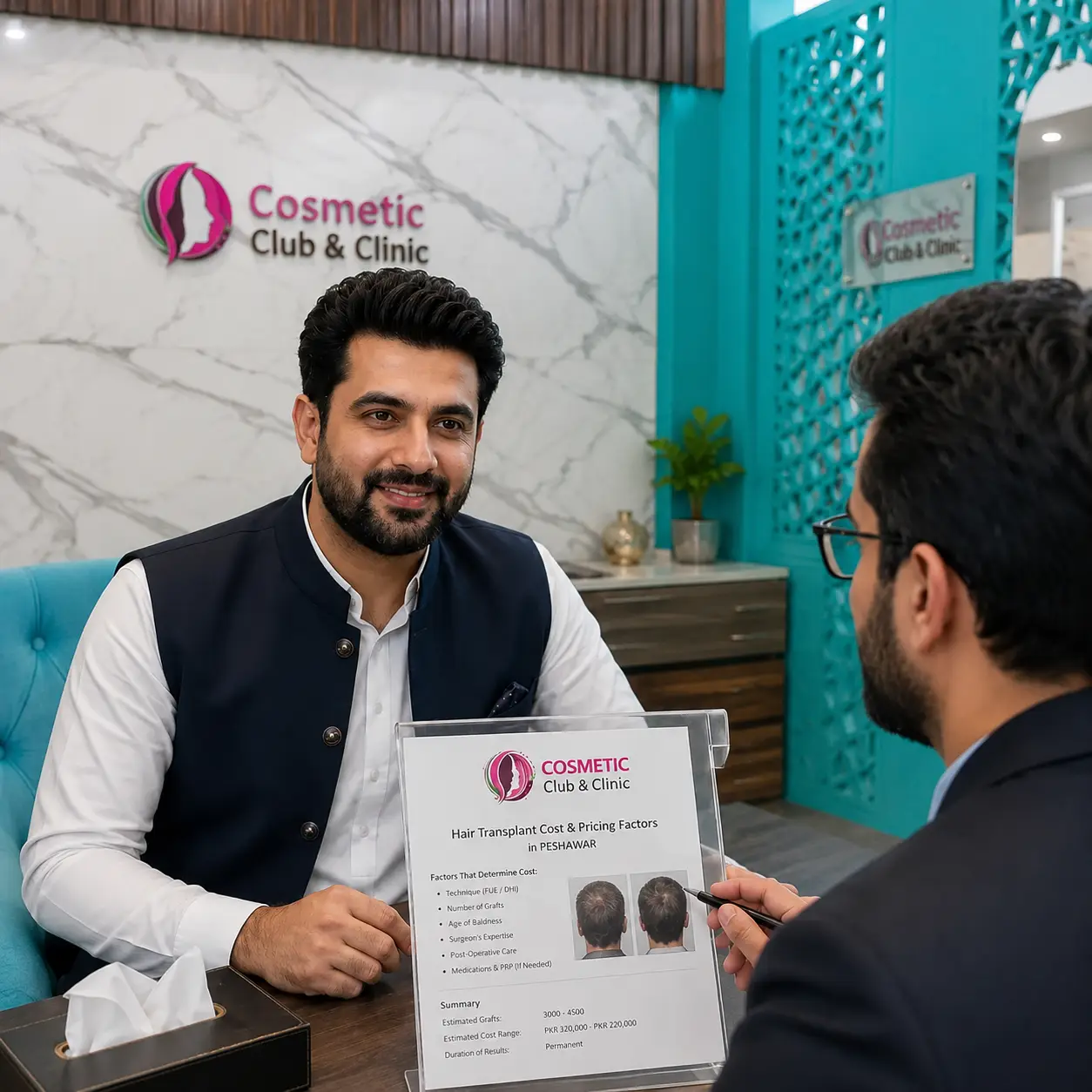 Hair Transplant Cost & Pricing In Peshawar